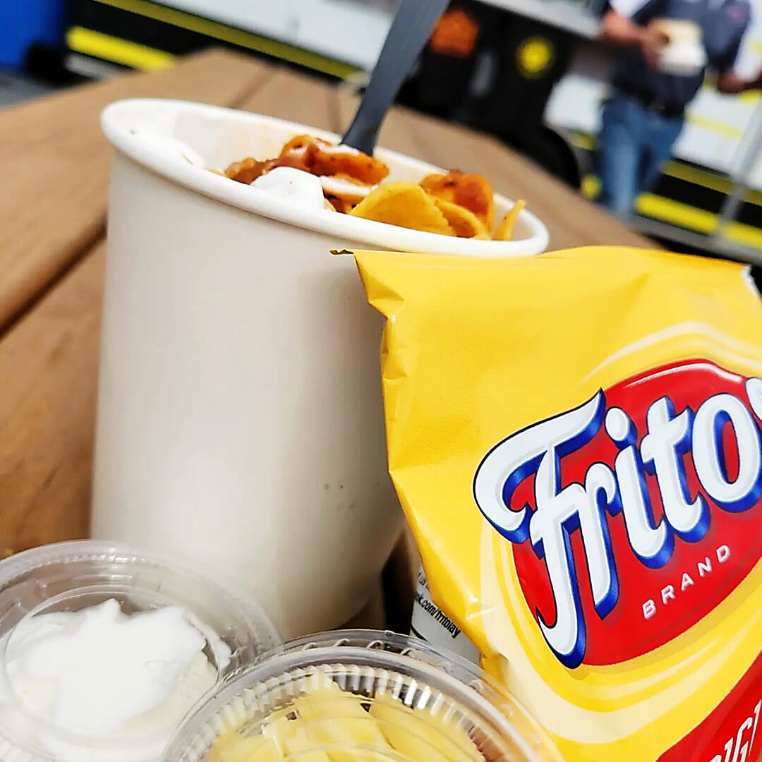 Untitled Frito pies with homemade chili